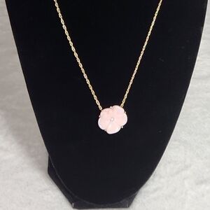 Pink Flower Necklace